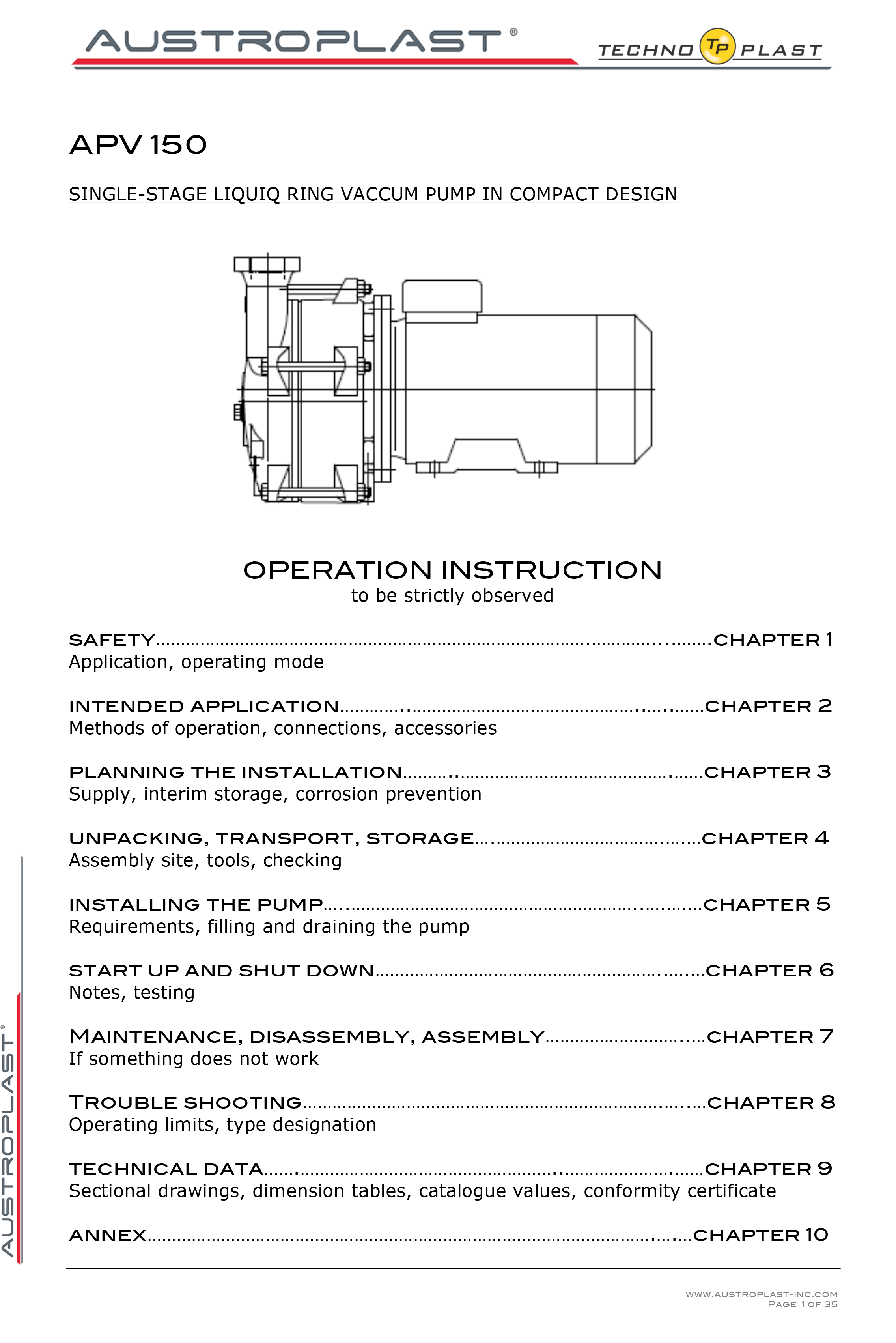 APV 150 operation manual -1