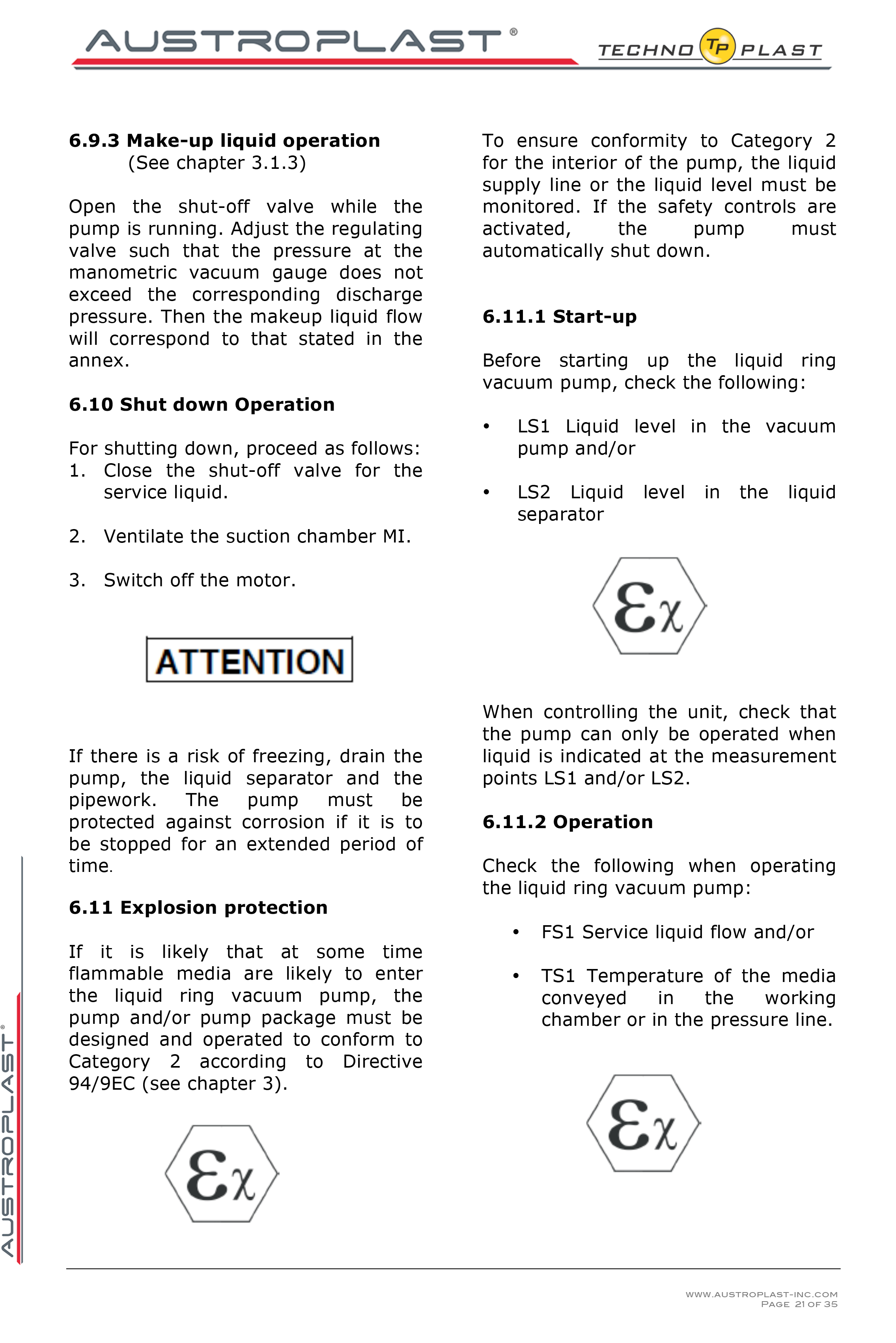 APV 150 operation manual -21