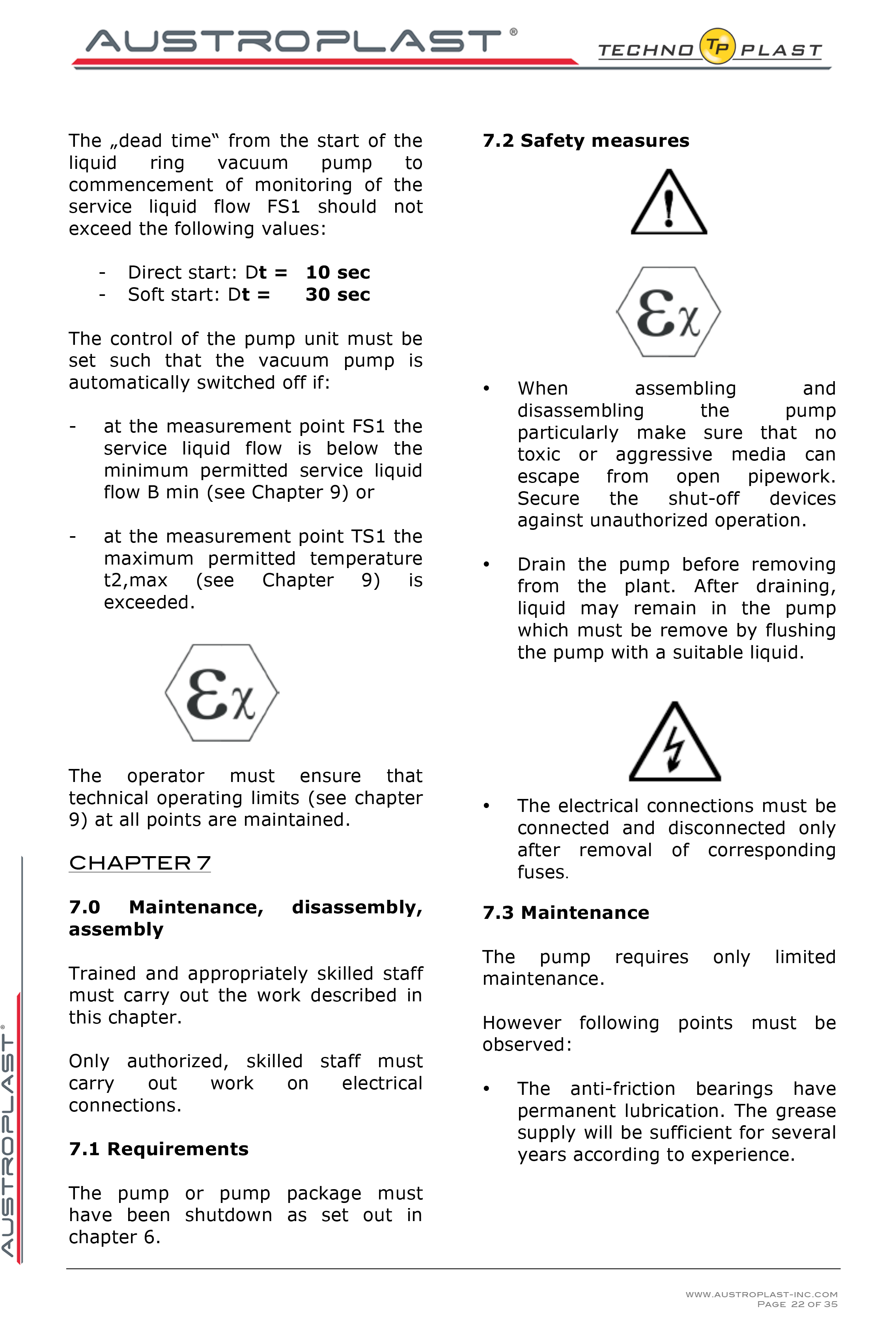 APV 150 operation manual -22