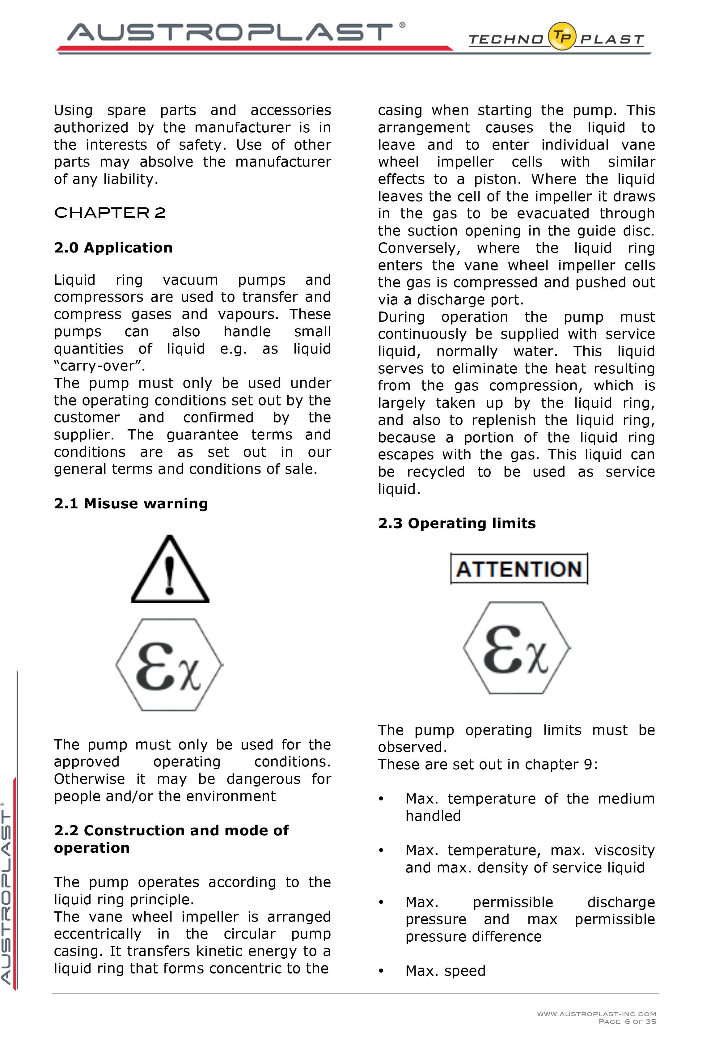 APV 150 operation manual -6