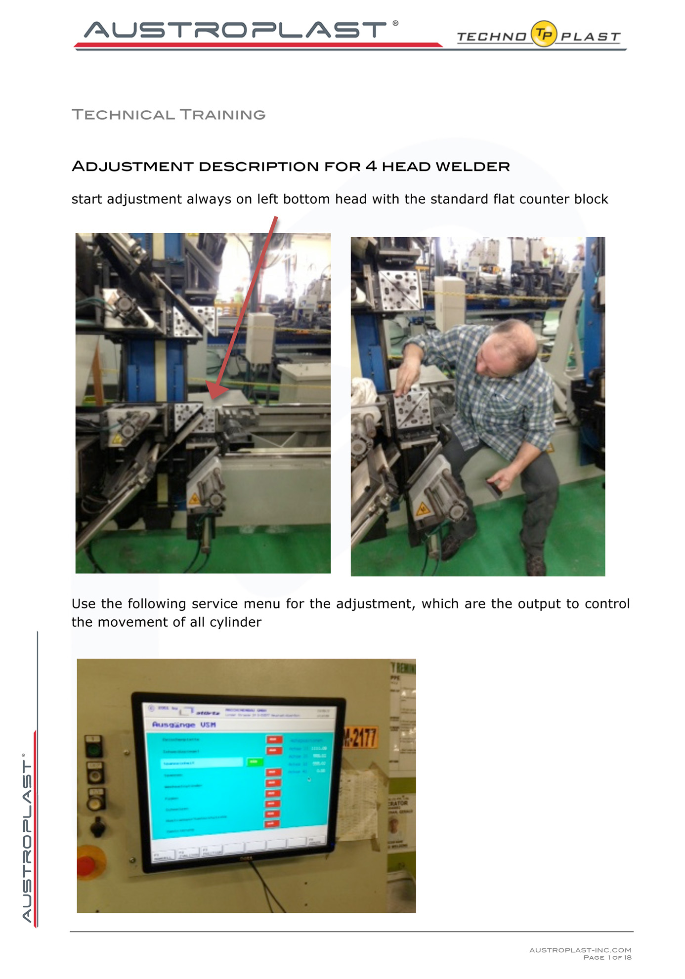 Microsoft Word - Adjustment 4 head welder .doc