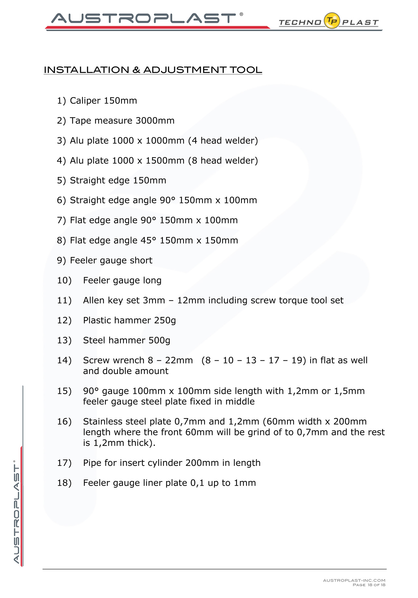 Microsoft Word - Adjustment 4 head welder .doc