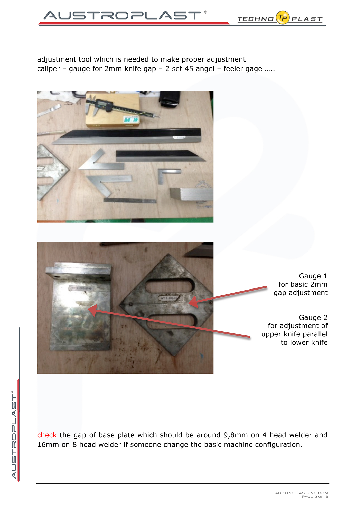 Microsoft Word - Adjustment 4 head welder .doc